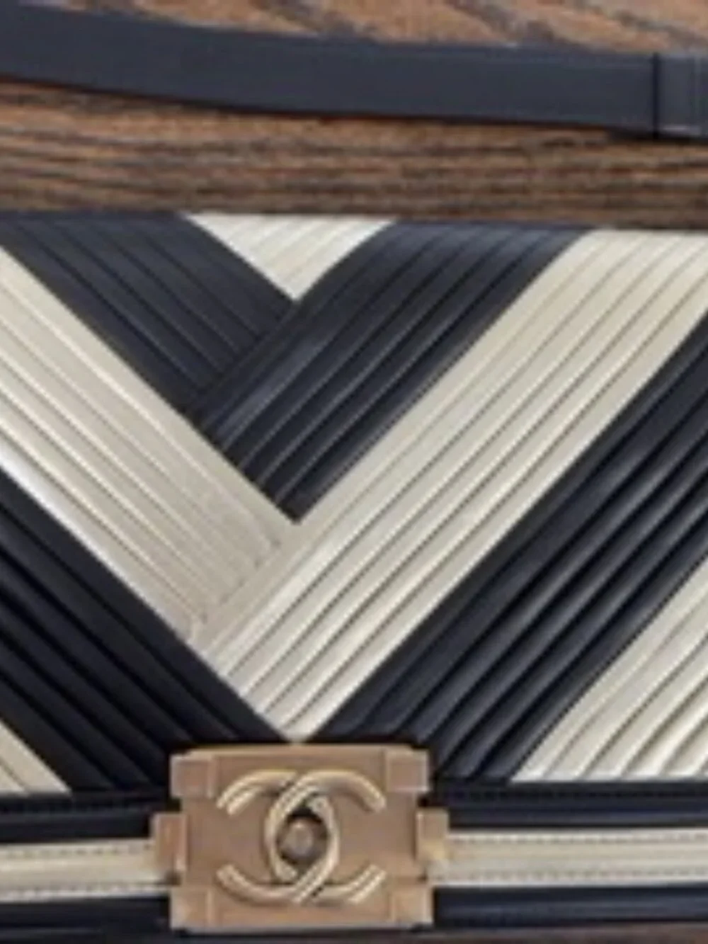 Chanel Chevron Boy Bag